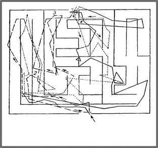 Рис 11Траектория поисков выхода из лабиринта испытуемый К Условные - фото 3