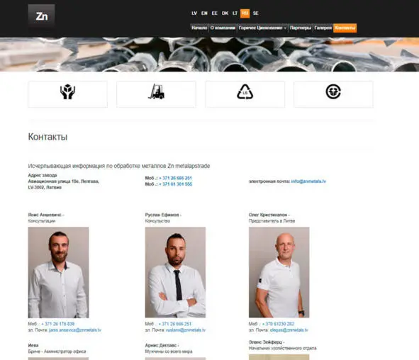 Типы и количество необходимой контактной информации зависят от типа вебсайта - фото 27