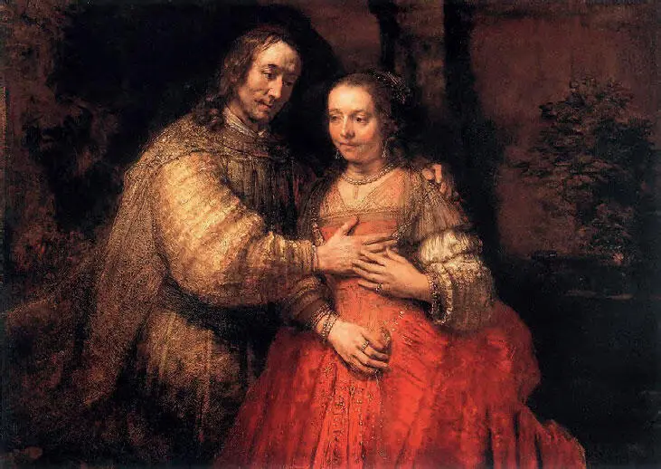 1 Рембрандт ван Рейн Портрет четы в образе Исаака и Ревекки Еврейская - фото 1