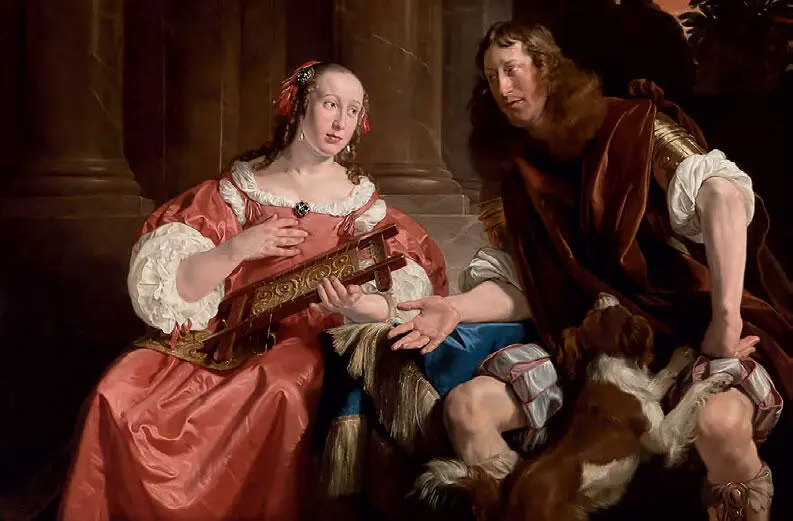 2 Ян де Брай Супружеская чета в образе Улисса и Пенелопы 1668 Холст масло - фото 2