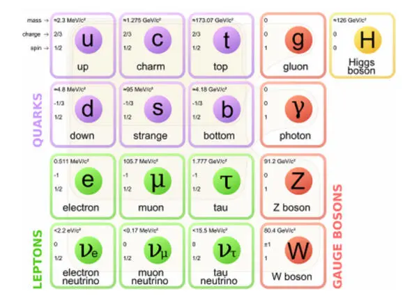 Стандартная модель элементарных частиц сведённая в таблицу Источник - фото 6
