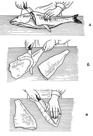 Рис 1 Порядок вырезания кусков филе из широкоспинных пород рыб для соления и - фото 1