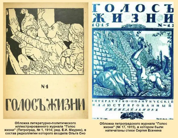 Коллаж Обложки журнала Голос жизни членом редколлегии которого была Ольга - фото 9