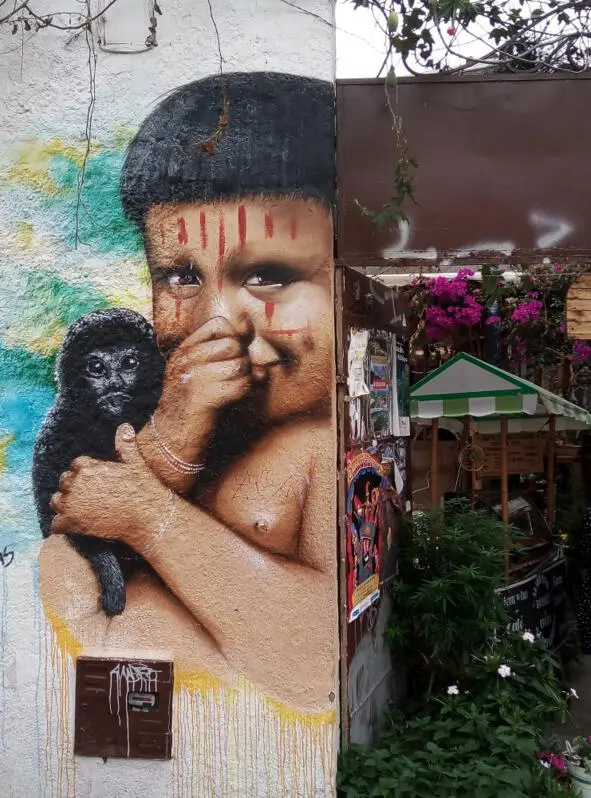 На улицах Боготы в районе Канделария на стенах домов много граффитти с - фото 6