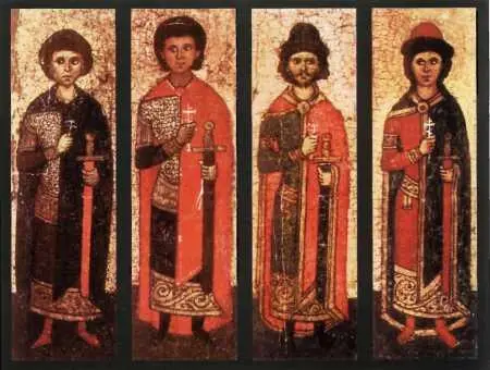 Изображения Свв воинов на полях иконы Св Николы Липенского Икона Алексы - фото 53