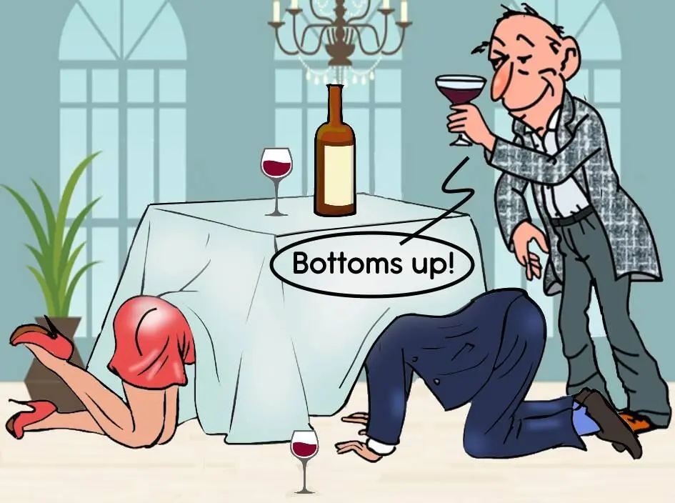 Ключ Они должны были опустошить свои бокалы и больше ничего Bottoms up - фото 6