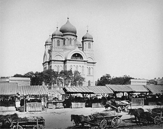 Сретенская церковь и Новый рынок в Одессе 18701880е гг Фото Ж Рауля - фото 2