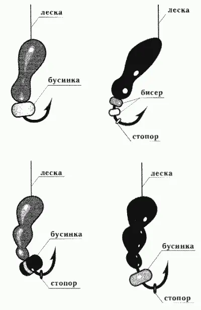 Рис 39 Оснастки мормышек муравей для ловли плотвы При одной и той же - фото 97