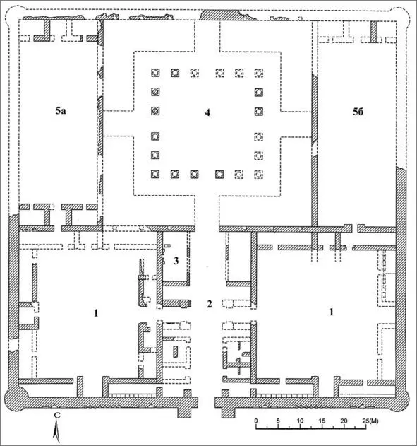 Рис 14 Рабати Малик перс Царская крепость план 1го строительного - фото 19