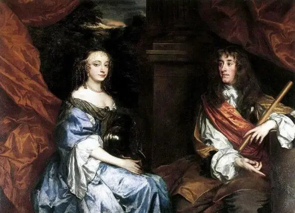 Король Англии Яков II и его супруга Anne Hyde Pieter van der Faes Sir Peter - фото 32