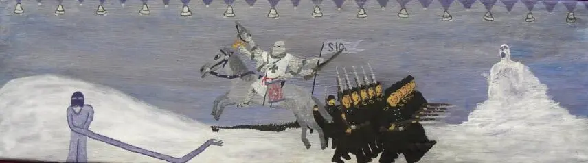 Строй солдат нарушала только одна фигура всадник управляющий всем За него - фото 2