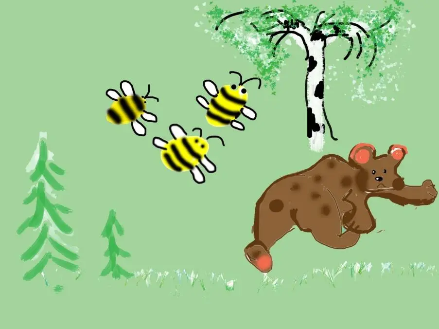5 Как превращать пчёл в мух Рассердил мишутка Пчёлок не на шутку А он их не - фото 4