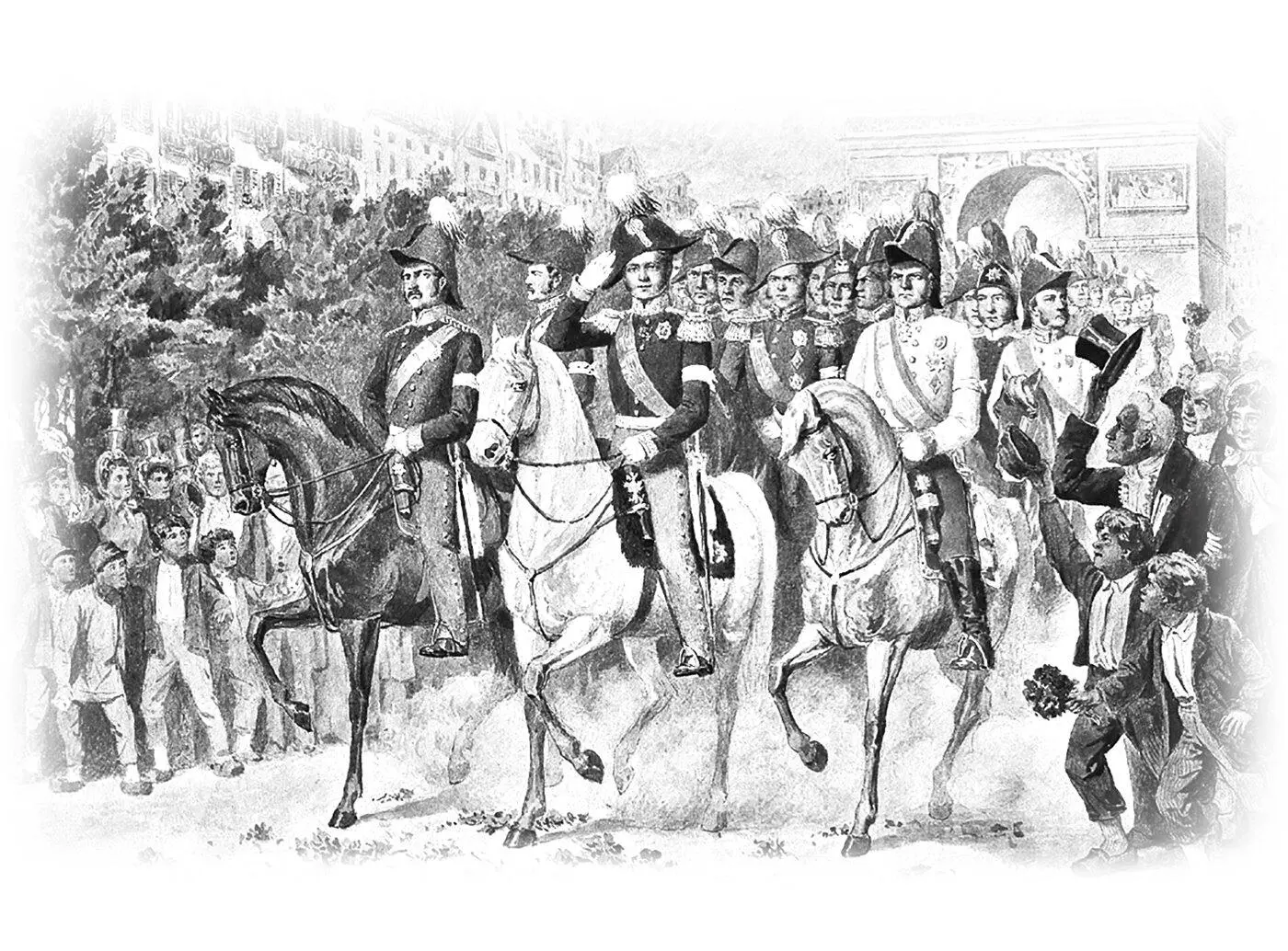 Вступление русской армии в Париж в 1814 году Художник А Д Кившенко Угадать - фото 4