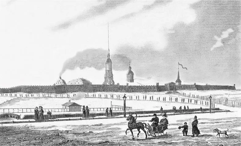 Петропавловская крепость Гравюра XIX века 51 Петропавловская крепость - фото 23