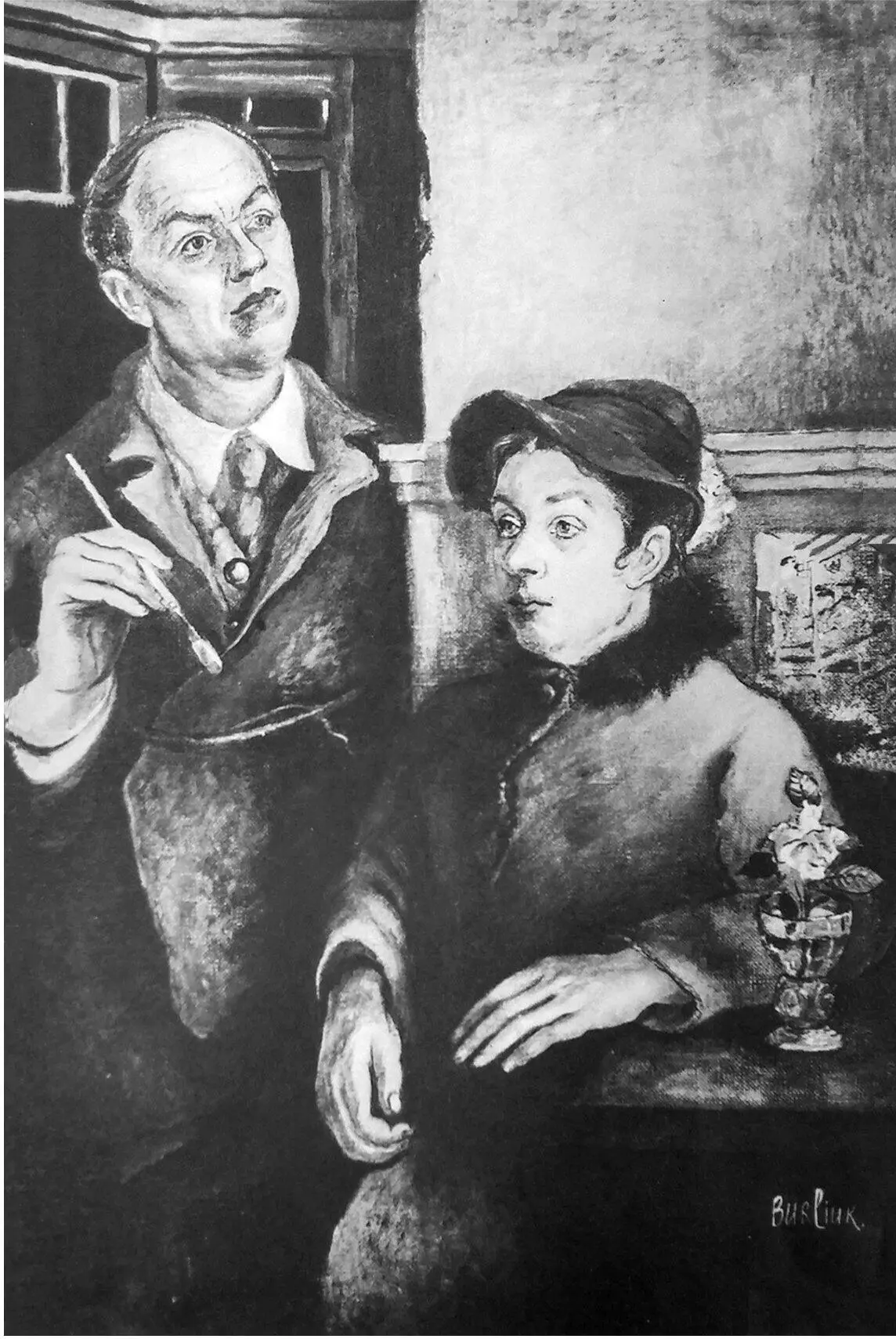 Д Бурлюк Автопортрет с Марией Бурлюк 1941 II письмо книги Как вы - фото 17