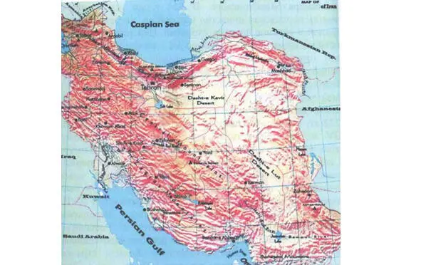 Физическая карта Исламской Республики Иран Климатически Иран можно разделить на - фото 4