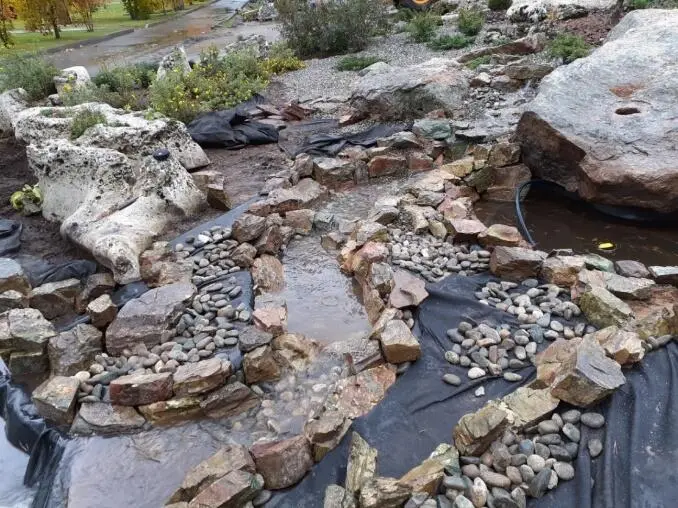 Рис 327 Ручей с речной и морской галькой фракции 520 и 2040 Гальки - фото 58