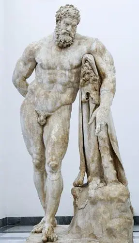 7 Отдыхающий Геракл Геркулес Фарнезский Римская мраморная копия или - фото 7