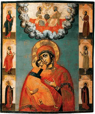 Богоматерь Владимирская с избранными святыми Борис Деомидов 1707 г Вскоре - фото 184