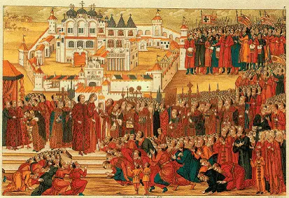 Ипатьевский монастырь Миниатюра на Книга избрания на царство Михаила - фото 191
