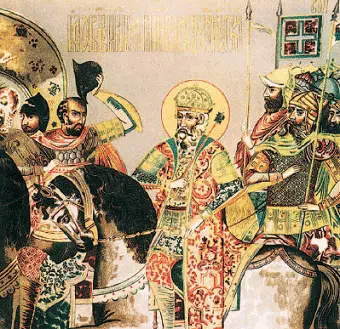 Знамя с изображением князя Владимира До эпохи Петра Великого исторические - фото 95