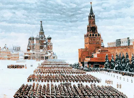 Парад на Красной площади в Москве 7 ноября 1941 г Худ К Юон 1949 г 1я - фото 145