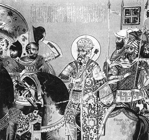 Знамя с изображением князя Владимира Один из двух русских князей Владимиров - фото 74