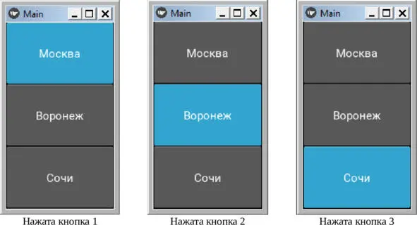 Рис 226Результаты выполнения приложения из модуля KToggleButton3py Как - фото 67