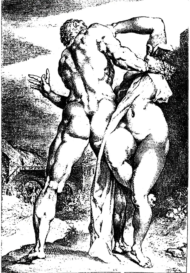 Похищение сабинянок Идеал мужской и женской красоты Итальянская гравюра XVII - фото 4