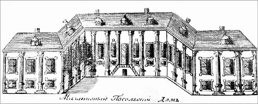 Мазанковый дом АД Меншикова Гравюра Н Кирсанова II пол XVIII в Занявшись - фото 6