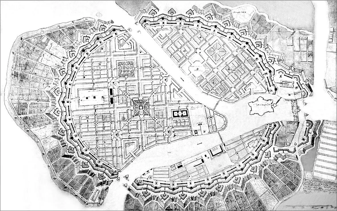 ЖБ Леблон Генеральный план СанктПетербурга 1717 г Первый комплексный - фото 7