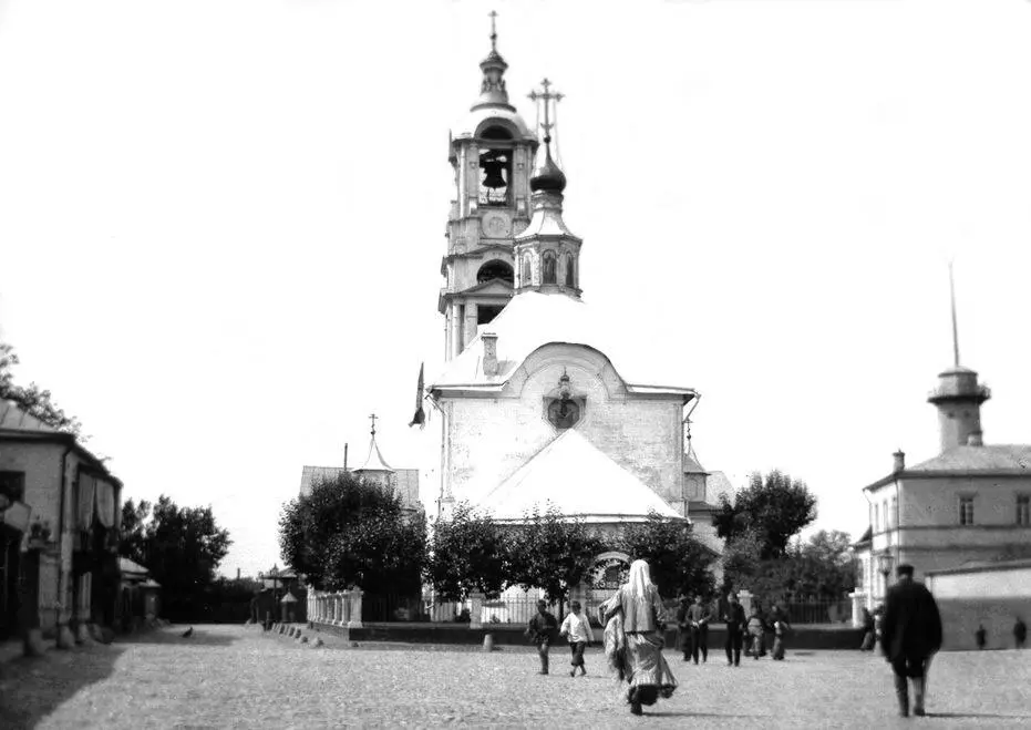 1910е гг Вид на церковь Покрова в Кудрине со стороны Кудринской площади 1914 - фото 61