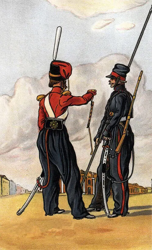 Оберофицер и рядовой казак Великого Войска Донского начала XIX века Воин по - фото 3