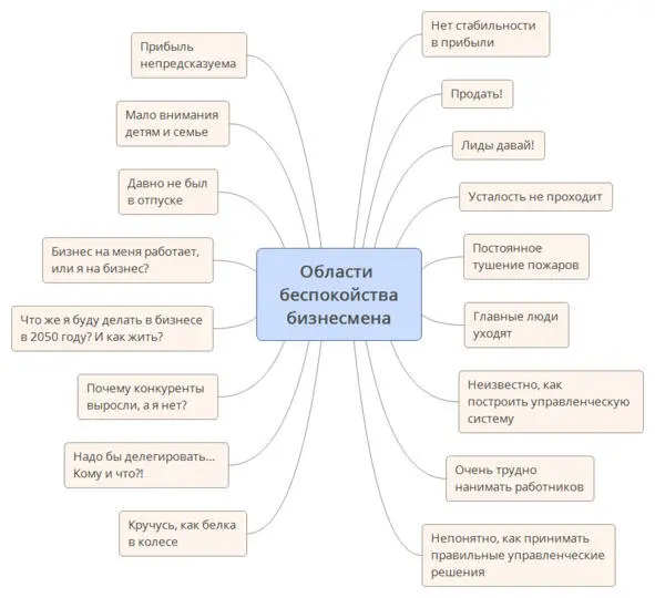 Рисунок 1 Области беспокойства бизнесмена Иногда Люди которые навели порядок - фото 3