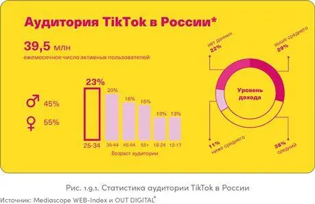 Mediascope большинство пользователей TikTok в России старше 18 лет - фото 51