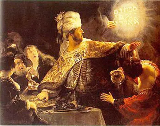 Пир Валтасара Hetfeestmaal van Belsazar художник Рембрандт Харменс ван Рейн - фото 19