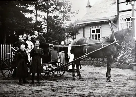 1908 г Тихий берег Жители деревни Ино В коляске Мария в белой одежде - фото 29