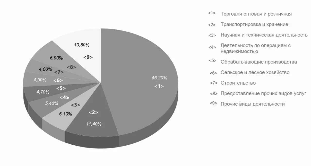 Рис 4 Виды деятельности по Общероссийскому классификатору видов экономической - фото 6