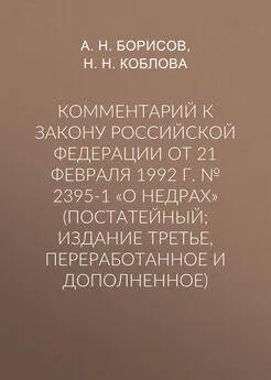 Александр Борисов - Комментарий к Закону Российской Федерации от 21 февраля 1992 г. № 2395-1 «О недрах» (постатейный; издание третье, переработанное и дополненное)