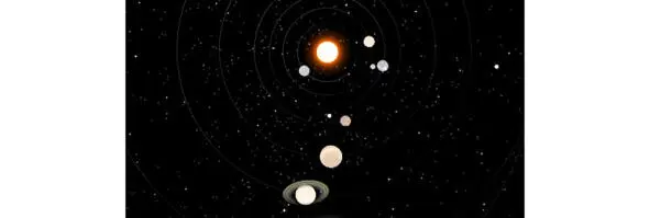 Солнечная система вид с юга Земля уже справа от Солнца а Меркурий теперь - фото 11