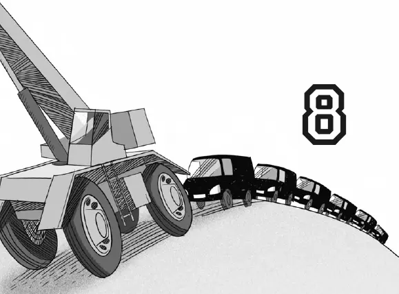 Вскоре перед нашими глазами появился огромный грузовик следом за которым ехала - фото 27