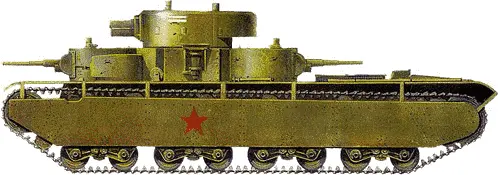 Тяжёлый танк Т35 На этом танке фантазия Тухачевского не остановилась был - фото 28