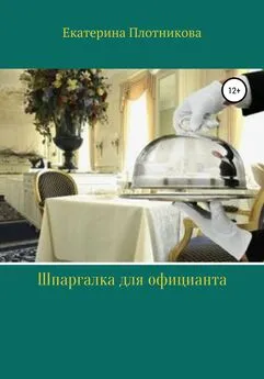 Екатерина Плотникова - Шпаргалка для официанта