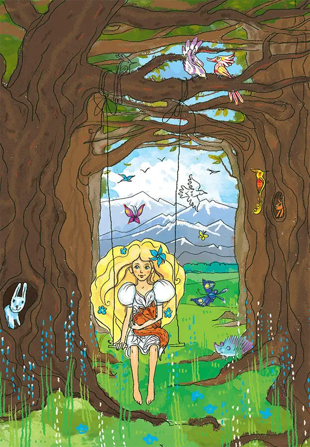 Волшебный лес Добрая девочка по имени Анелли прилетевшая из другого мира - фото 1