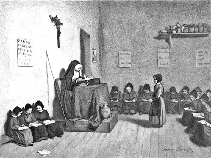 Ф Бонвен Школа для девочексирот Внутренний вид 1873 Была организована - фото 11