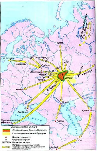 Волжская Булгария А вот как определял местоположение Руси примерно в 1075 году - фото 2