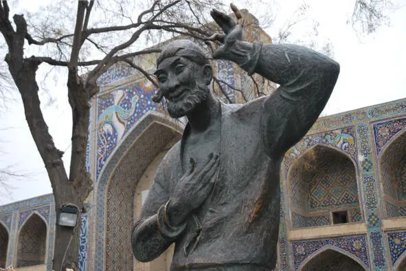 Памятник Ходже Насреддину Кафедра XX в на подворье мечети Kalon - фото 3