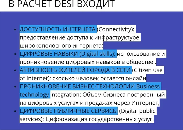 Доступность Интернета в DESI С 1м пунктом вроде все понятно есть Интернет и - фото 23