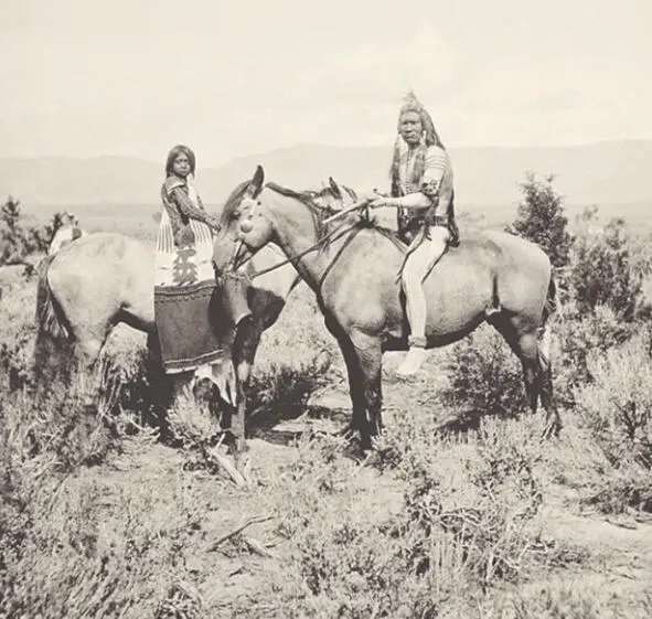 Индейцыюта с Белой реки Фото 1873 года Едва юты получили свои первые платежи - фото 1