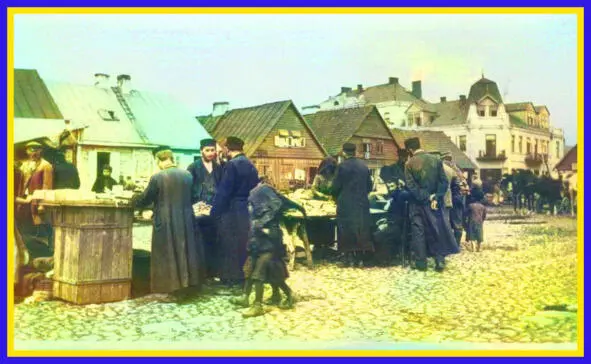Старый еврейский базар в центре Польского штетла ОструвМазовецка конец века - фото 7